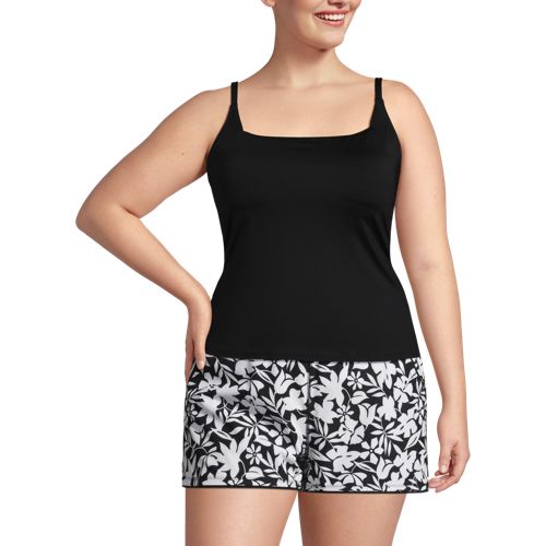 Women's Chlorine Resistant Tummy Control Grecian Tankini Swimsuit Top  Adjustable Straps