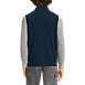 Men's Full Zip Fleece Vest, Back