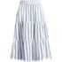 Women's Plus Size High Rise Tiered Gauze Midi Skirt, Front