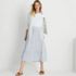 Women's Plus Size High Rise Tiered Gauze Midi Skirt, alternative image