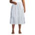 Women's Plus Size High Rise Tiered Gauze Midi Skirt, Front