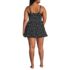 Women's Plus Size SlenderSuit Wrap Swim Dress Swimsuit, Back
