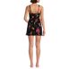 Women's Slender Suit Wrap Swim Dress Swimsuit, Back