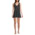 Women's Slender Suit Wrap Swim Dress Swimsuit, Front