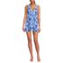 Women's Slender Suit Wrap Swim Dress Swimsuit, Front