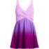 Women's SlenderSuit Wrap Swim Dress Swimsuit, Front