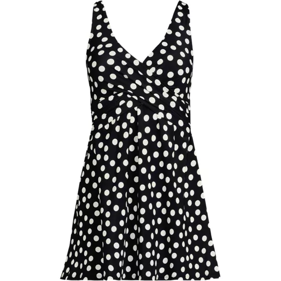 Women's New SlenderSuit Wrap Swim Dress Swimsuit Print - primary