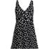 Women's Slender Suit Wrap Swim Dress Swimsuit, Front