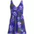 Women's New SlenderSuit Wrap Swim Dress Swimsuit Print, Front