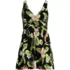 Women's Plus Size New SlenderSuit Wrap Swim Dress Swimsuit Print, Front