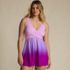 Women's SlenderSuit Wrap Swim Dress Swimsuit, Front