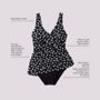 Women's Slender Suit Wrap Swim Dress One Piece Swimsuit