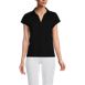 Women's Supima Cotton Johnny Collar Polo, Front