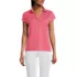 Women's Supima Cotton Johnny Collar Polo, Front