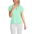 Women's Supima Cotton Johnny Collar Polo, Front