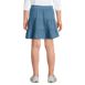 Girls Knit Gauze Tiered Skirt, Back