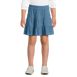 Girls Knit Gauze Tiered Skirt, Front