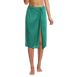 Women's Twist Front Knee Length Swim Cover-up Skirt, Front