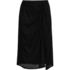 Women's Twist Front Knee Length Swim Cover-up Skirt, Front