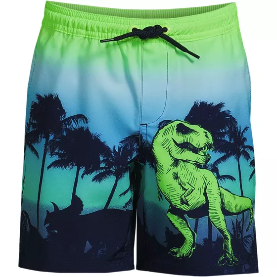 Boys Slim Active Stretch Swim Trunks - primary