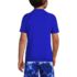 Boys Chlorine Resistant Short Sleeve Crew Neck UPF 50 Rash Guard, Back