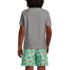 Boys Chlorine Resistant Short Sleeve Crew Neck UPF 50 Rash Guard, Back