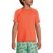 Boys Chlorine Resistant Short Sleeve Crew Neck UPF 50 Rash Guard, Front