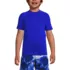 Boys Chlorine Resistant Short Sleeve Crew Neck UPF 50 Rash Guard, Front