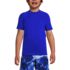 Boys Chlorine Resistant Short Sleeve Crew Neck UPF 50 Rash Guard, Front