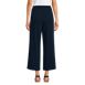 Women's Sport Knit Elastic Waist Wide Leg Crop Pants, Back