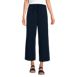 Women's Sport Knit Elastic Waist Wide Leg Crop Pants, Front