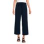 Women's Sport Knit Elastic Waist Wide Leg Crop Pants
