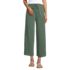 Women's Sport Knit Elastic Waist Wide Leg Crop Pants, Front