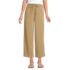 Women's Sport Knit Elastic Waist Wide Leg Crop Pants, Front