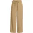 Women's Tall Sport Knit Elastic Waist Wide Leg Crop Pants, Front