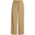 Women's Sport Knit Elastic Waist Wide Leg Crop Pants, Front