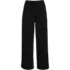 Women's Petite Sport Knit Elastic Waist Wide Leg Crop Pants, Front