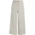 Women's Petite Sport Knit Elastic Waist Wide Leg Crop Pants, Front