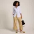 Women's Tall Sport Knit Elastic Waist Wide Leg Crop Pants, alternative image