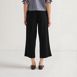 Women's Sport Knit Elastic Waist Wide Leg Crop Pants, Back