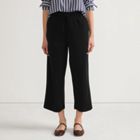 Women's Sport Knit Elastic Waist Wide Leg Crop Pants