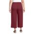 Women's Plus Size Sport Knit Elastic Waist Wide Leg Crop Pants, Back