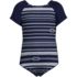 Girls Cap Sleeve Portrait One Piece Swimsuit, Front
