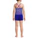 Girls Chlorine Resistant Tankini Top Woven Short Set, Back