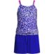 Girls Chlorine Resistant Tankini Top Woven Short Set, Front