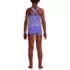 Girls Chlorine Resistant One Piece UPF 50 Swimsuit, Back