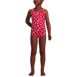 Girls Chlorine Resistant One Piece UPF 50 Swimsuit, Front