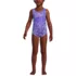 Girls Chlorine Resistant One Piece UPF 50 Swimsuit, Front