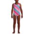 Girls Chlorine Resistant One Piece UPF 50 Swimsuit, Front