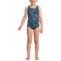 Girls Chlorine Resistant One Piece UPF 50 Swimsuit, Front